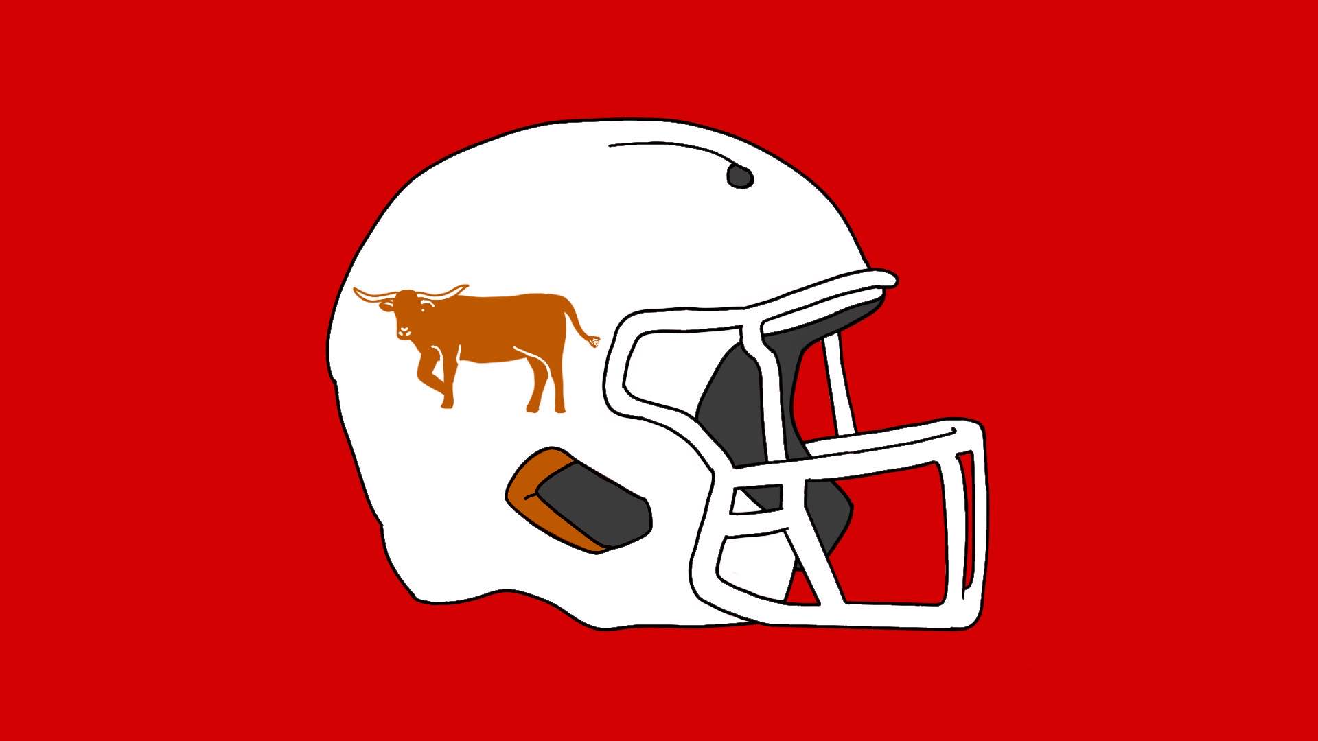 Football helmet with Texas Logo